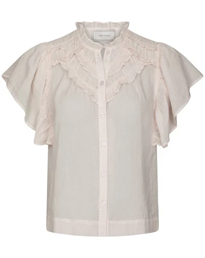 Neo Noir - Vinsa S Voile Top - Light Pink